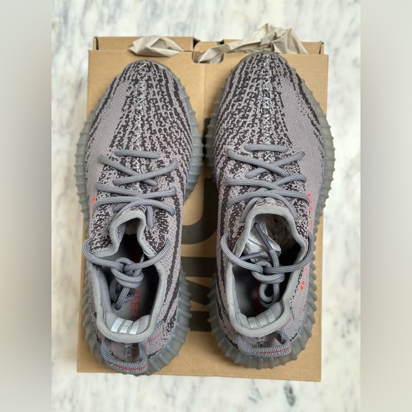 Authentic YEEZY Boost 350 V2 grey borang dgsorg AH2203 men US 6 female - Picture 5 of 15